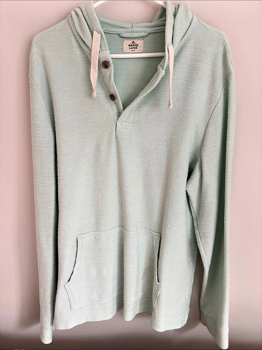 Marine Layer Pismo Hoodie Sage Green Size Small Like New